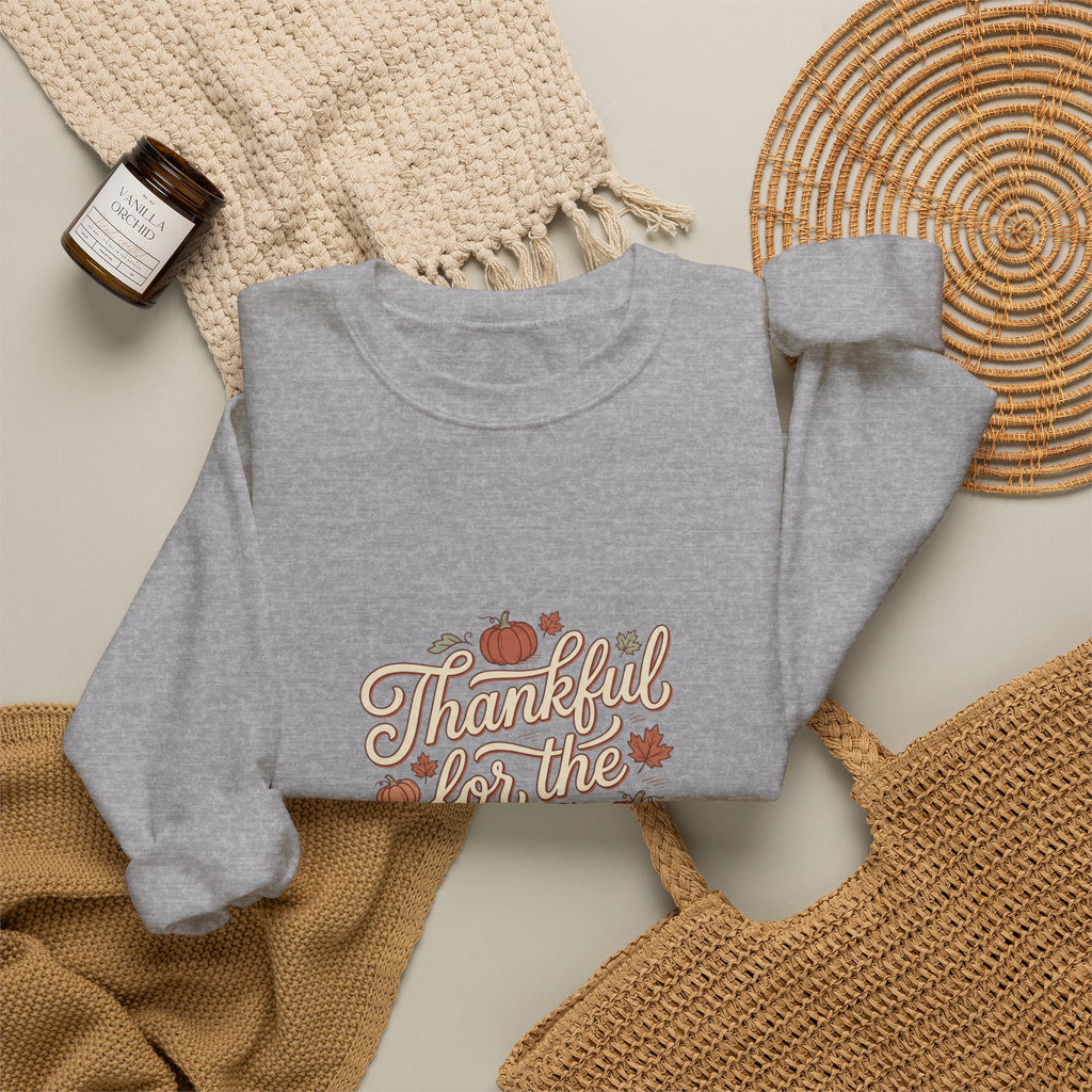Thankful For Tiny Moments Sweatshirt | Pumpkin Fall Aesthetic