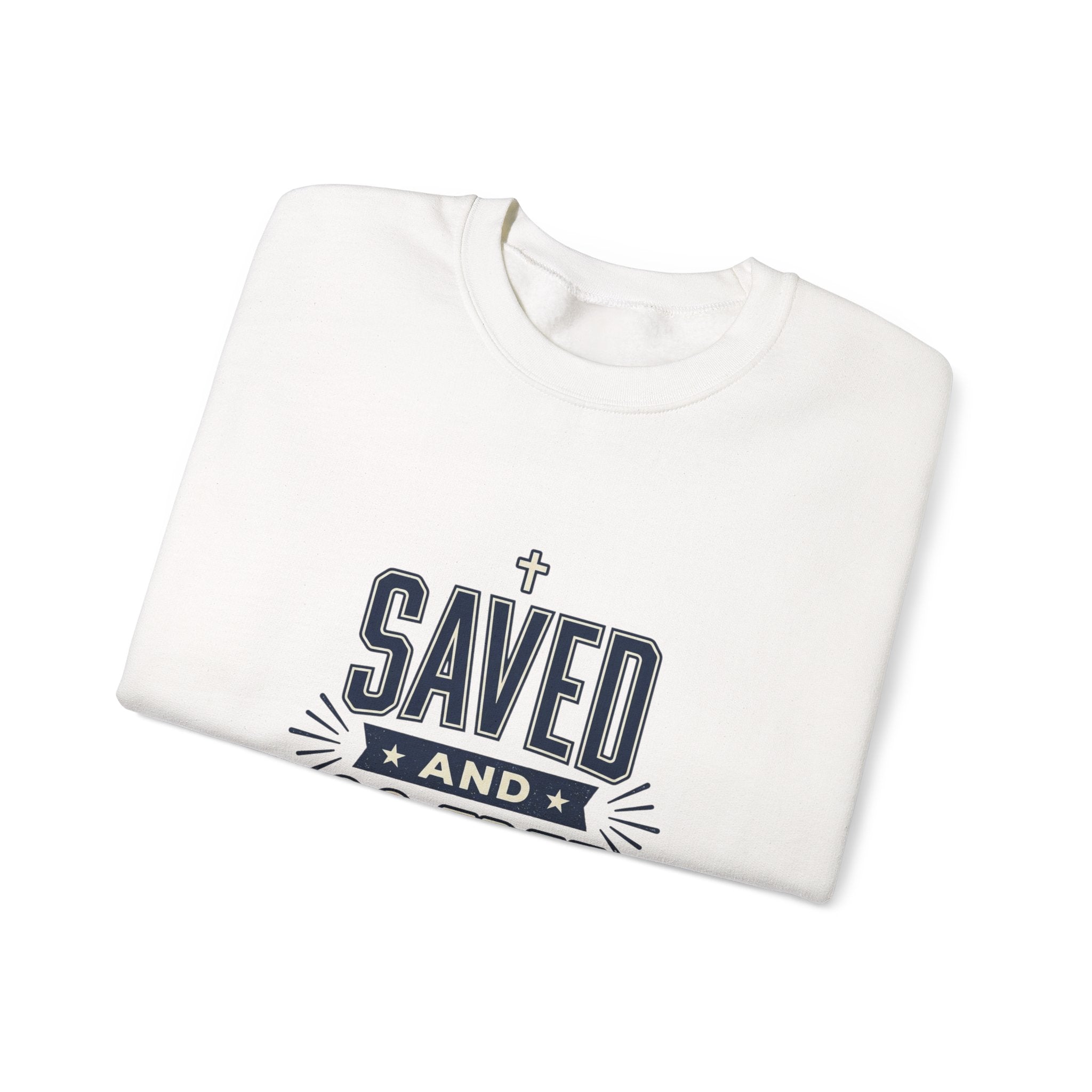 Saved and So Free Sweatshirt | Faith & Freedom 4th of July Christian Patriotic