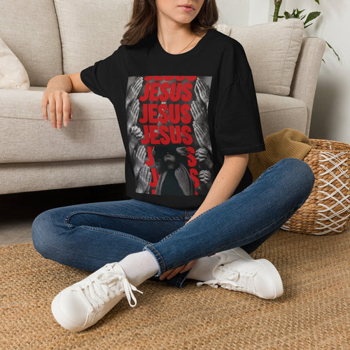 Jesus Prayer Graphic T‑Shirt — Repeat Text Faith Tee