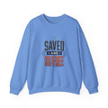 Saved and So Free Sweatshirt | Faith & Freedom 4th of July Christian Patriotic