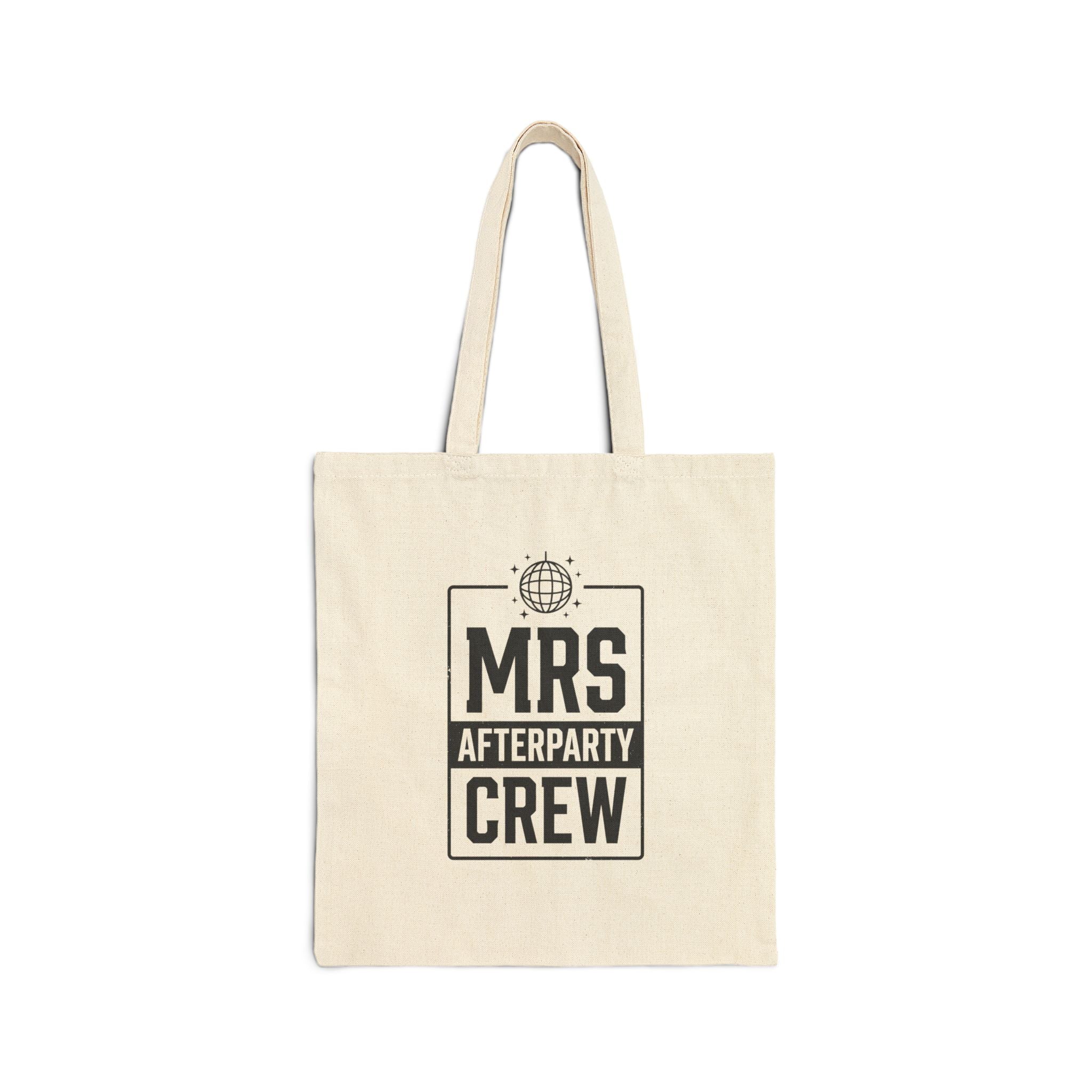 Mrs Afterparty Crew Tote | Bride Era Slogan Canvas Tote