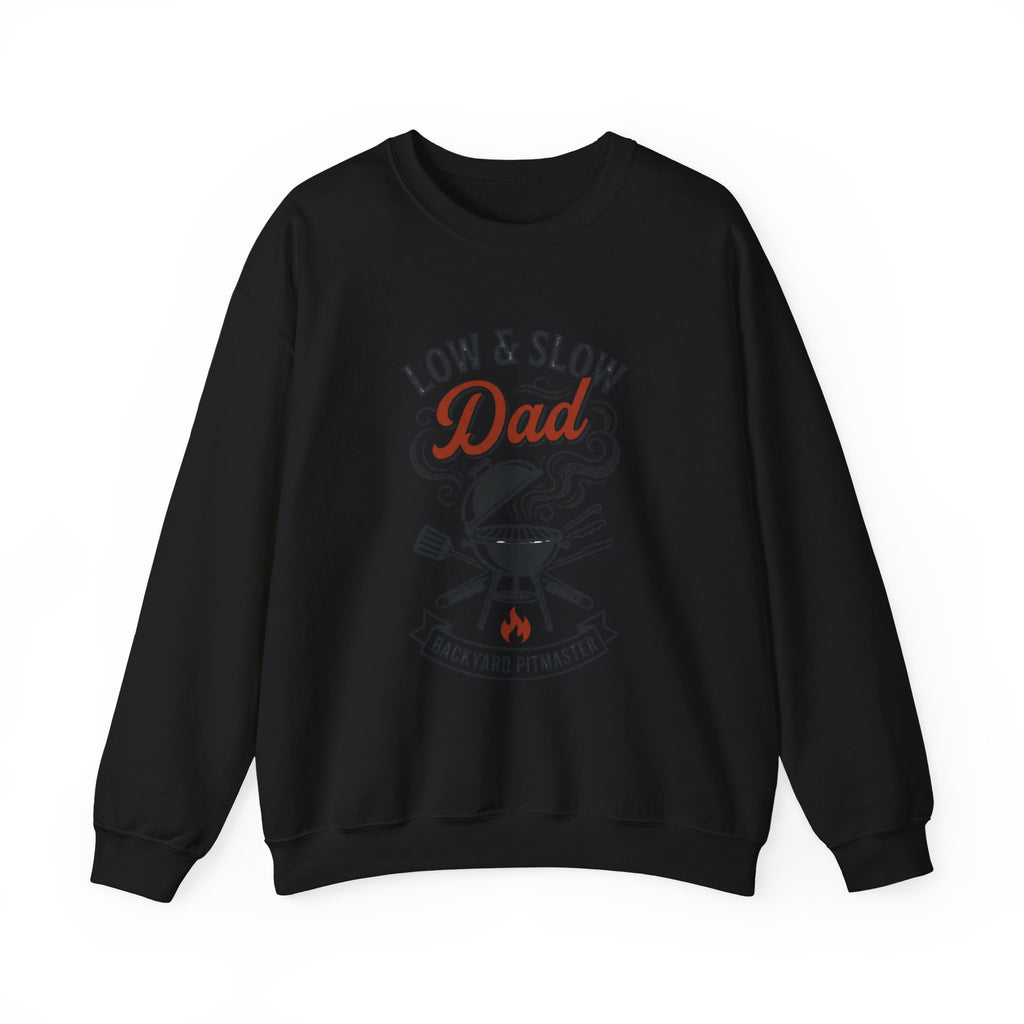 Low & Slow Dad Crewneck Sweatshirt | Backyard Pitmaster, Father's Day BBQ