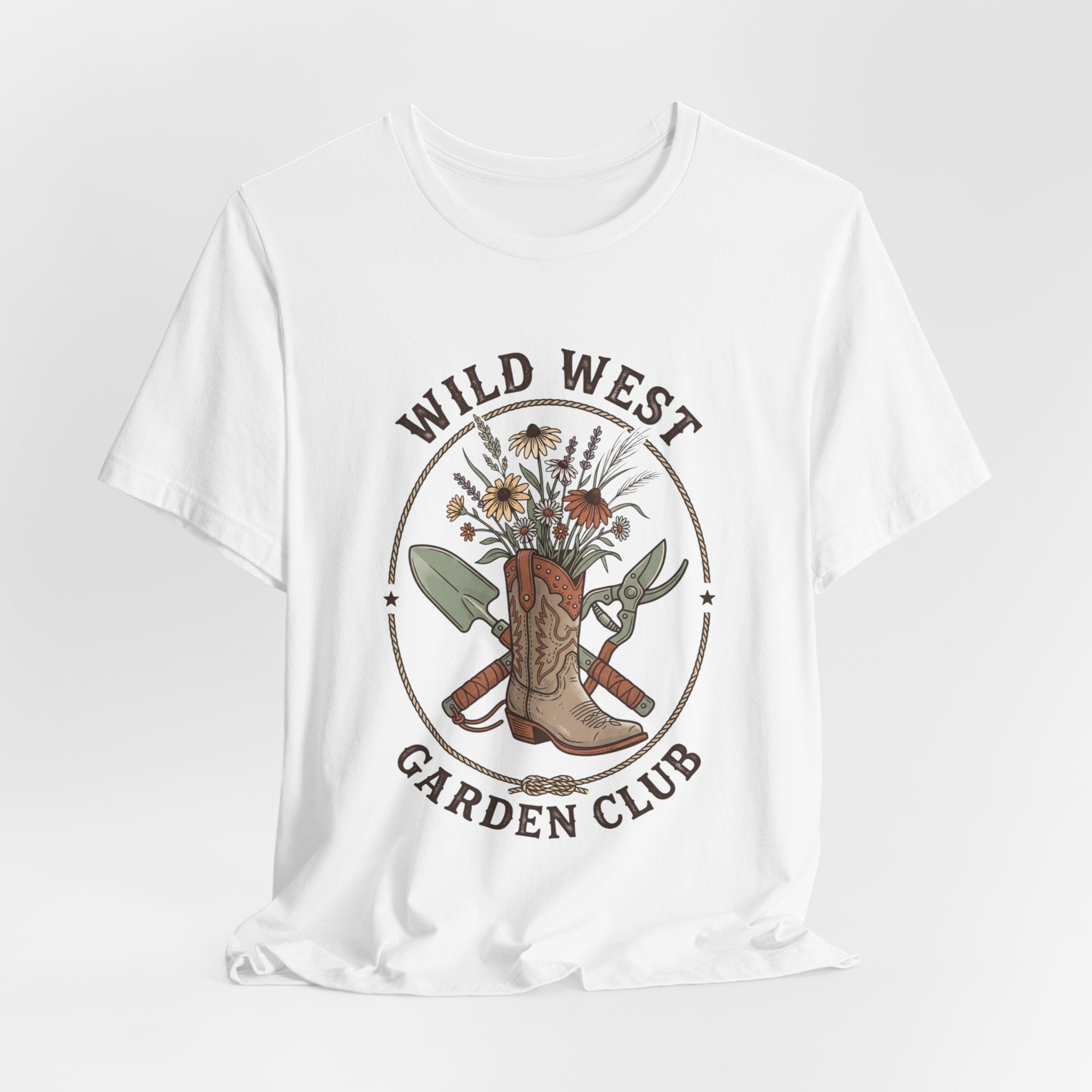 Wild West Garden Club Tee | Cowgirl Gardening, Western Boots & Desert Florals