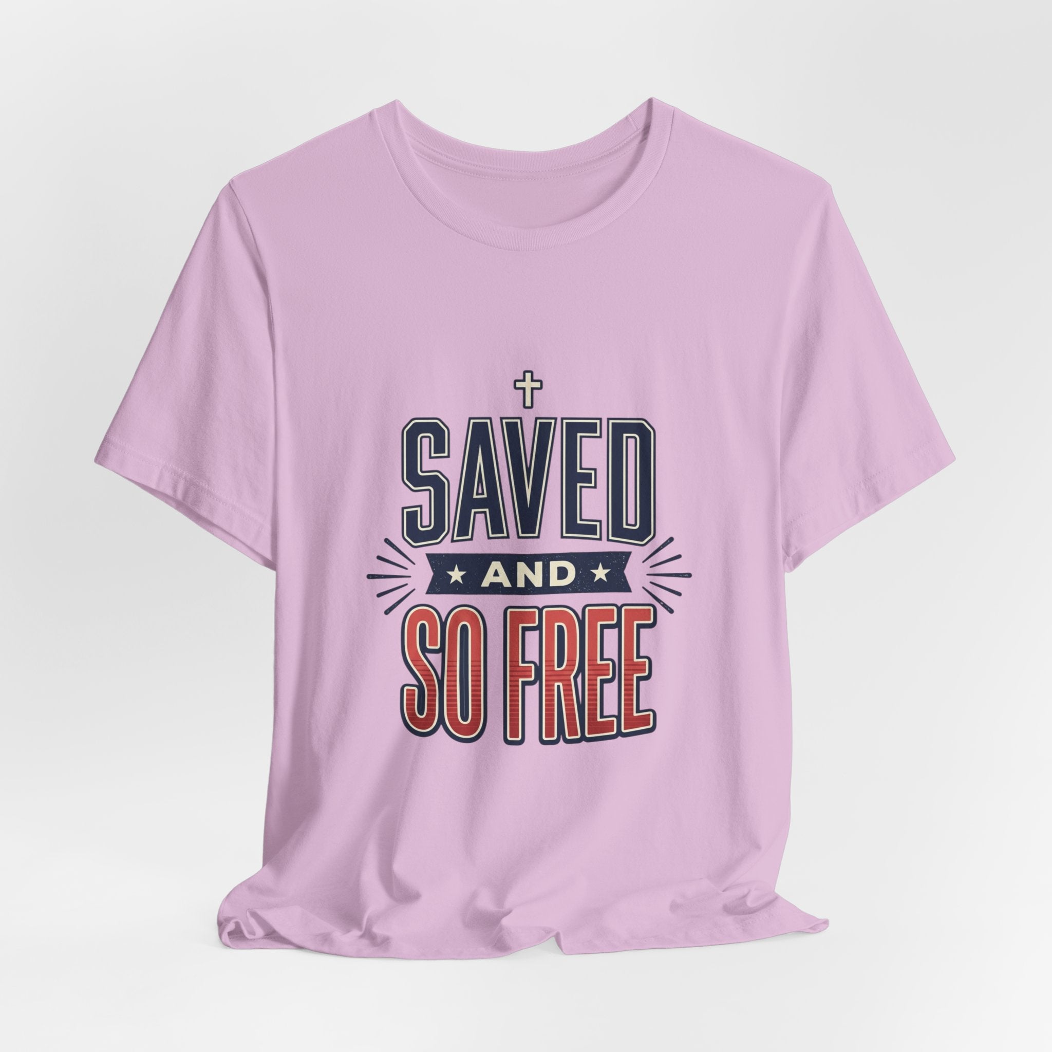 Saved and So Free Tee | Faith & Freedom 4th of July Patriotic Christian Shirt