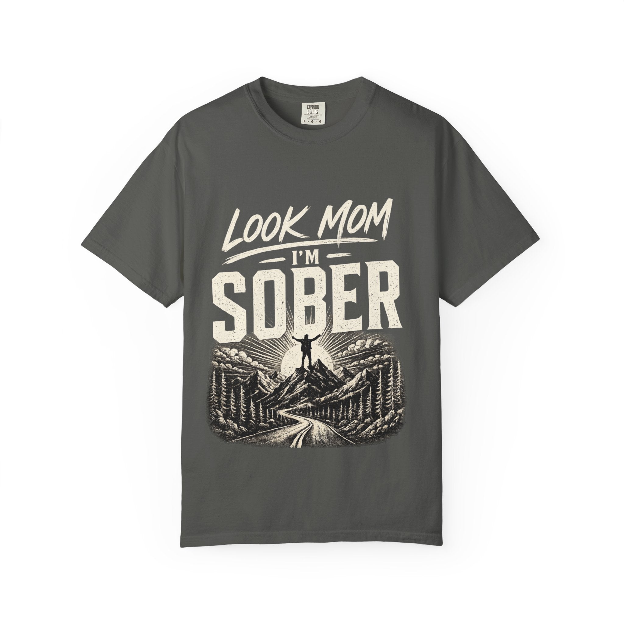 Look Mom I’m Sober T-Shirt — Recovery Pride Graphic Tee