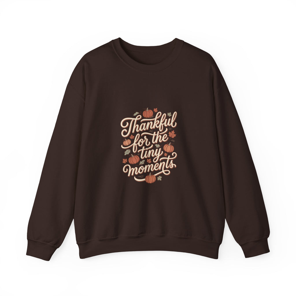 Thankful For Tiny Moments Sweatshirt | Pumpkin Fall Aesthetic