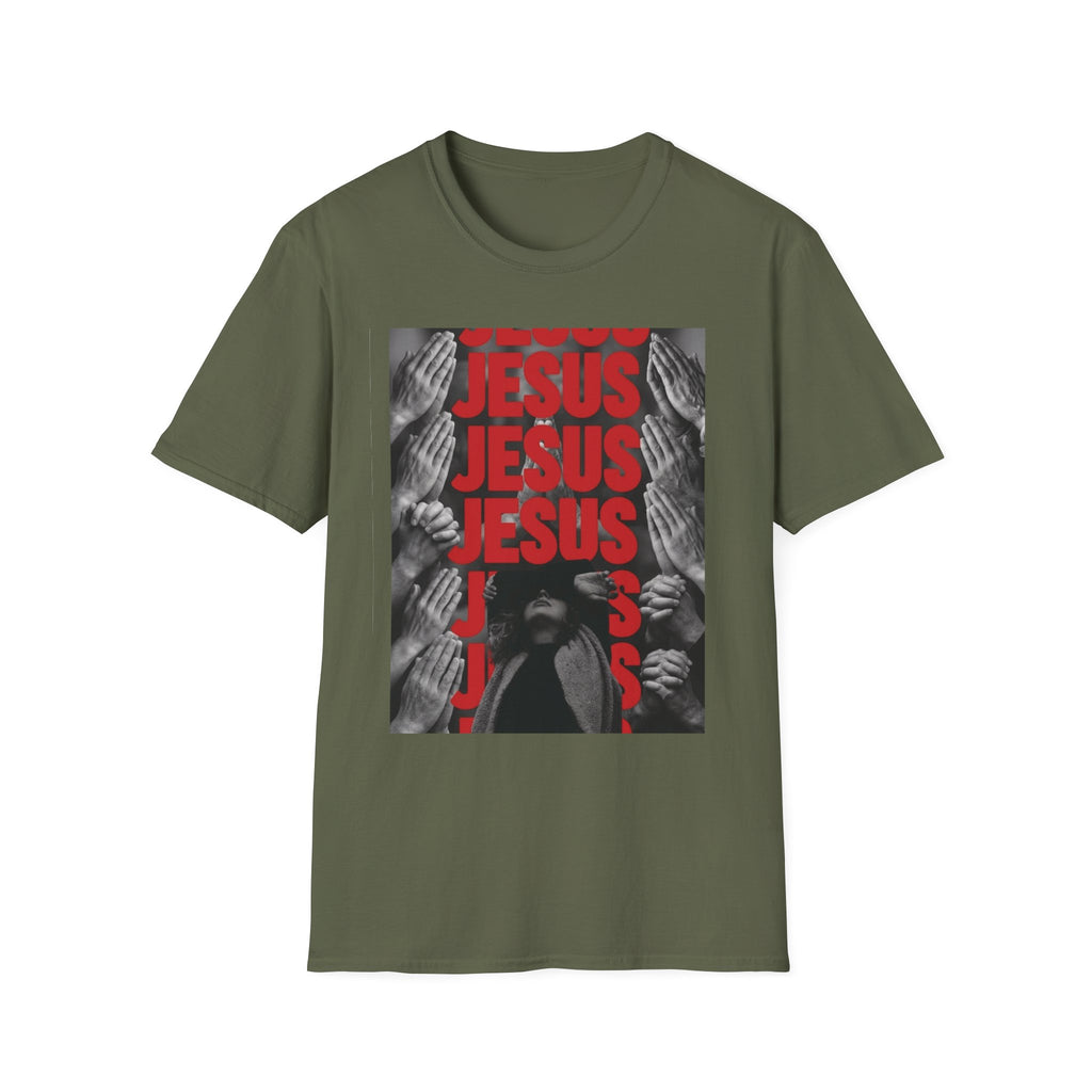 Jesus Prayer Graphic T‑Shirt — Repeat Text Faith Tee
