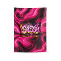 Sassy Pink Swirl Wall Tapestry — Bold Graffiti Bedroom Decor