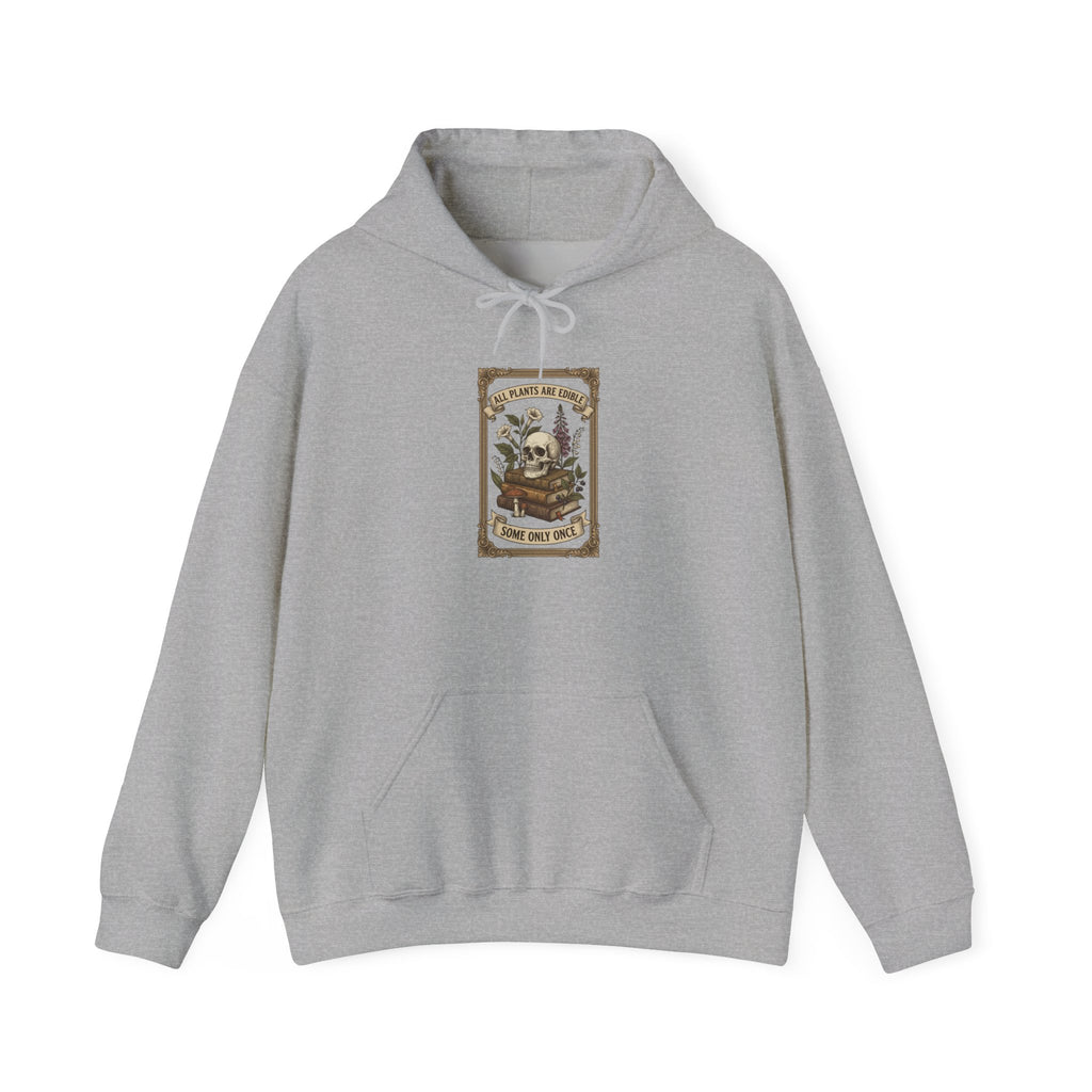 All Plants Are Edible Hoodie | Vintage Botanical Mycology Illustration