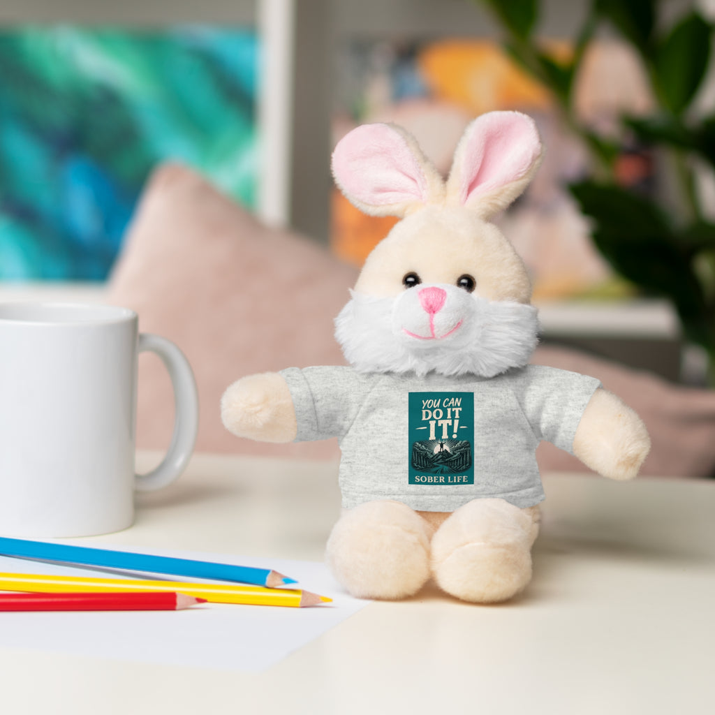 Motivational Teddy Bear with “You Can Do It!” Tee