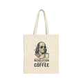Revolution Runs on Coffee Tote | Founding Daddies, Vintage Patriotic Graphic