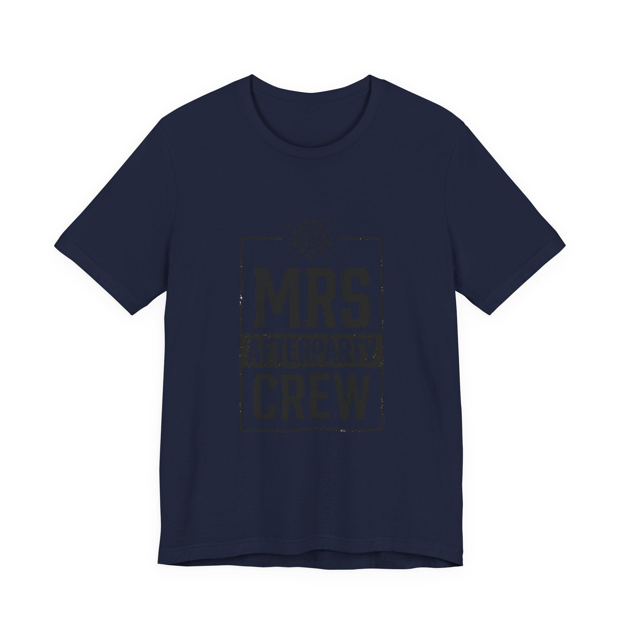 Mrs Afterparty Crew T-Shirt | Bride Era Slogan, Retro Script Tee