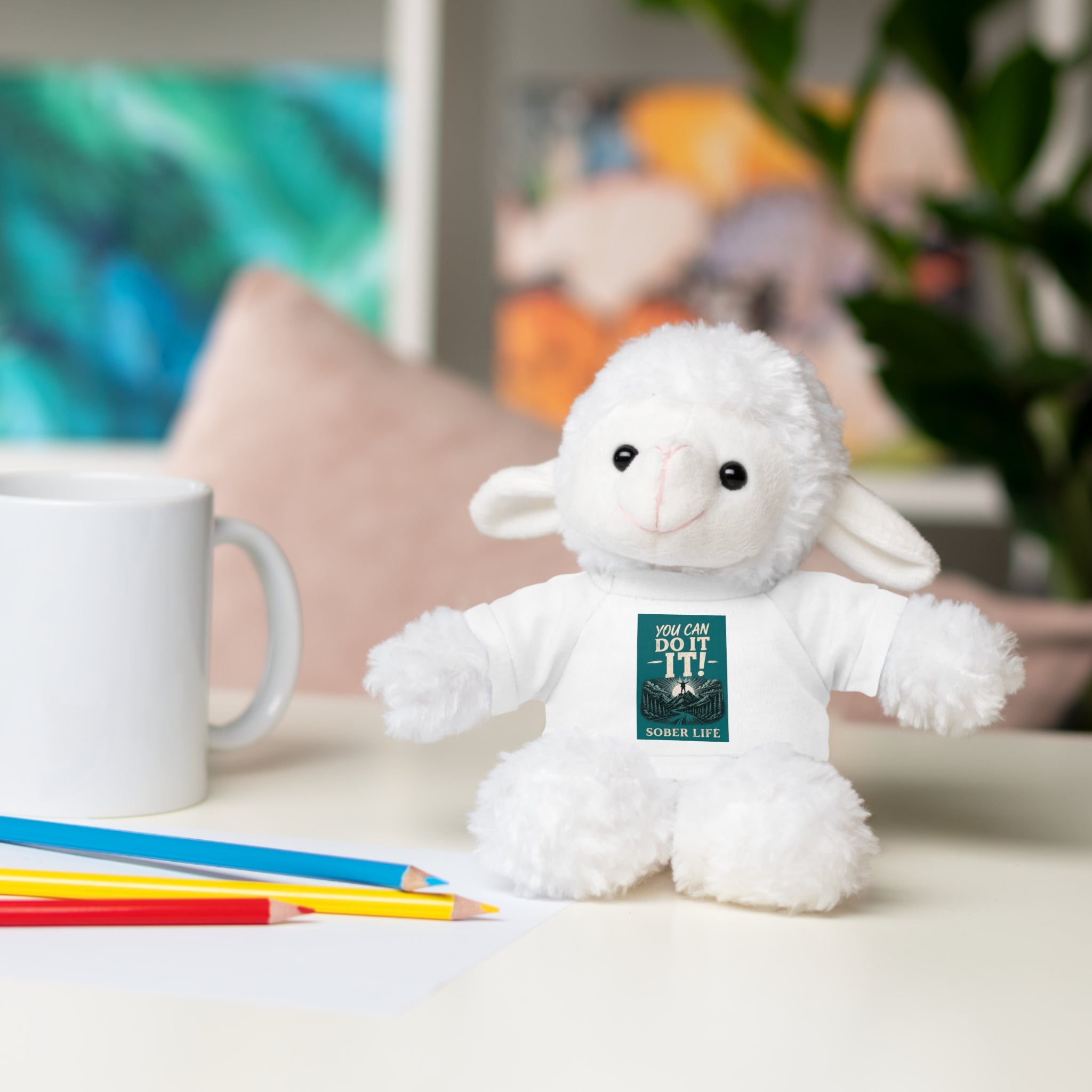 Motivational Teddy Bear with “You Can Do It!” Tee