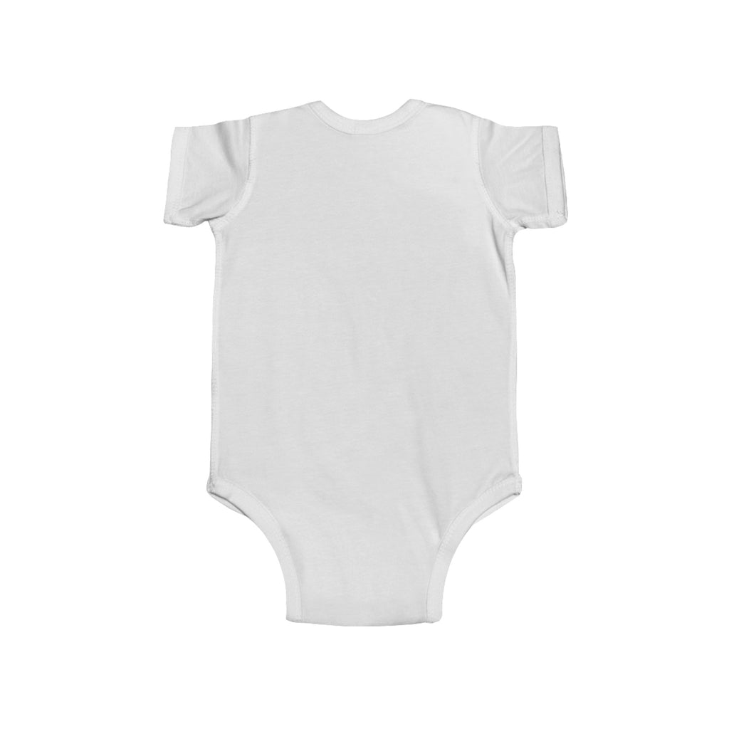 Infant Bodysuit — Pink Vintage Truck with Highland Cow Baby Onesie (Christmas)