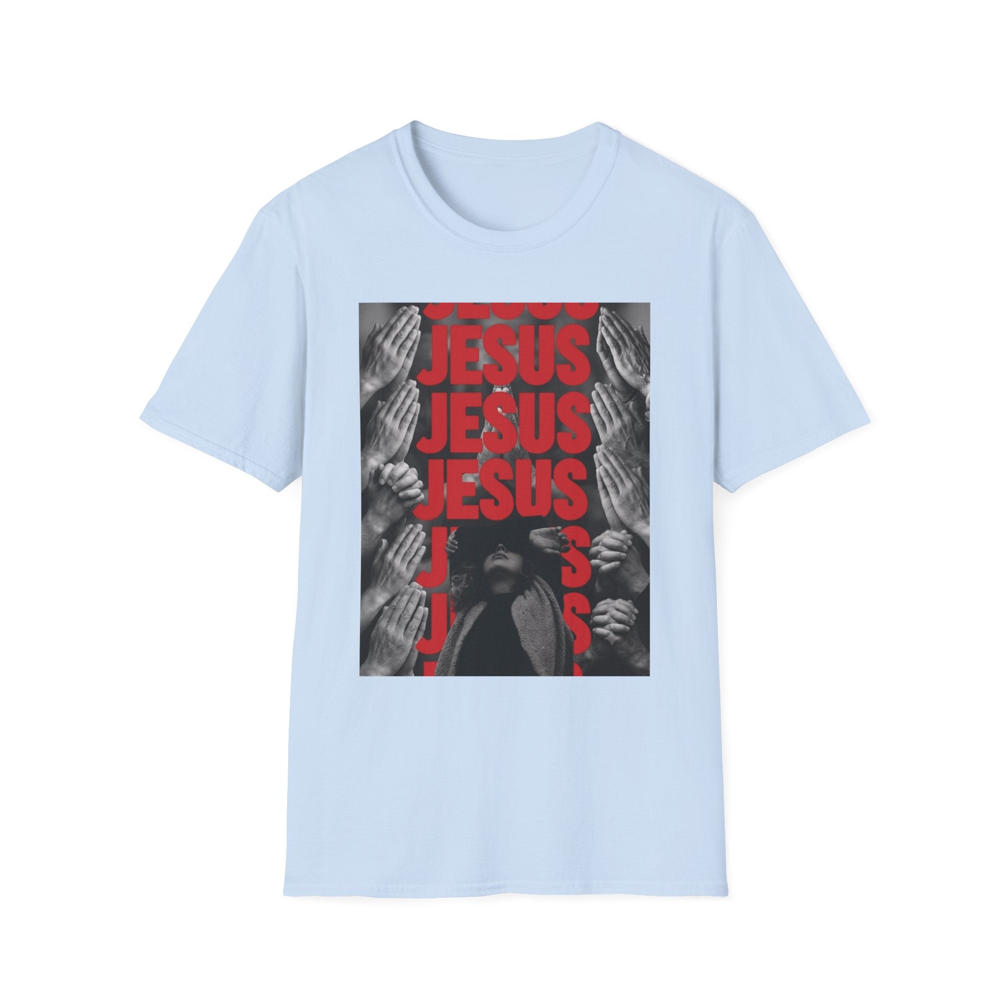 Jesus Prayer Graphic T‑Shirt — Repeat Text Faith Tee