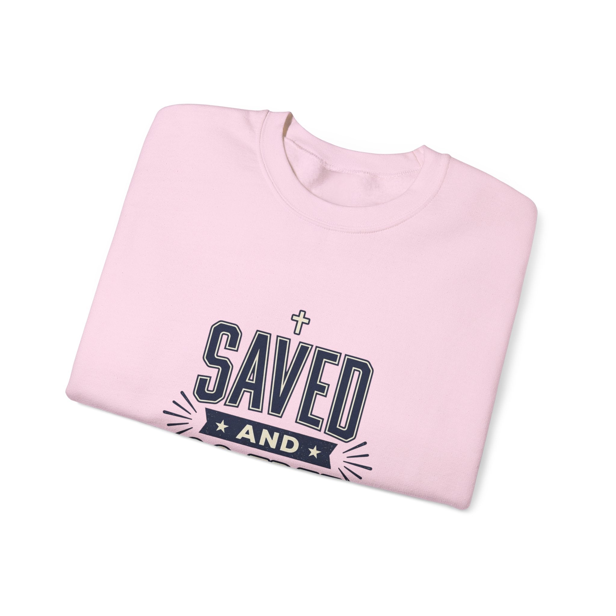 Saved and So Free Sweatshirt | Faith & Freedom 4th of July Christian Patriotic