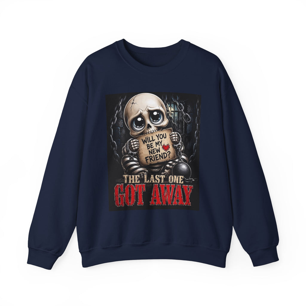 Skull Teddy 'Will You Be My New Friend?' Sweatshirt