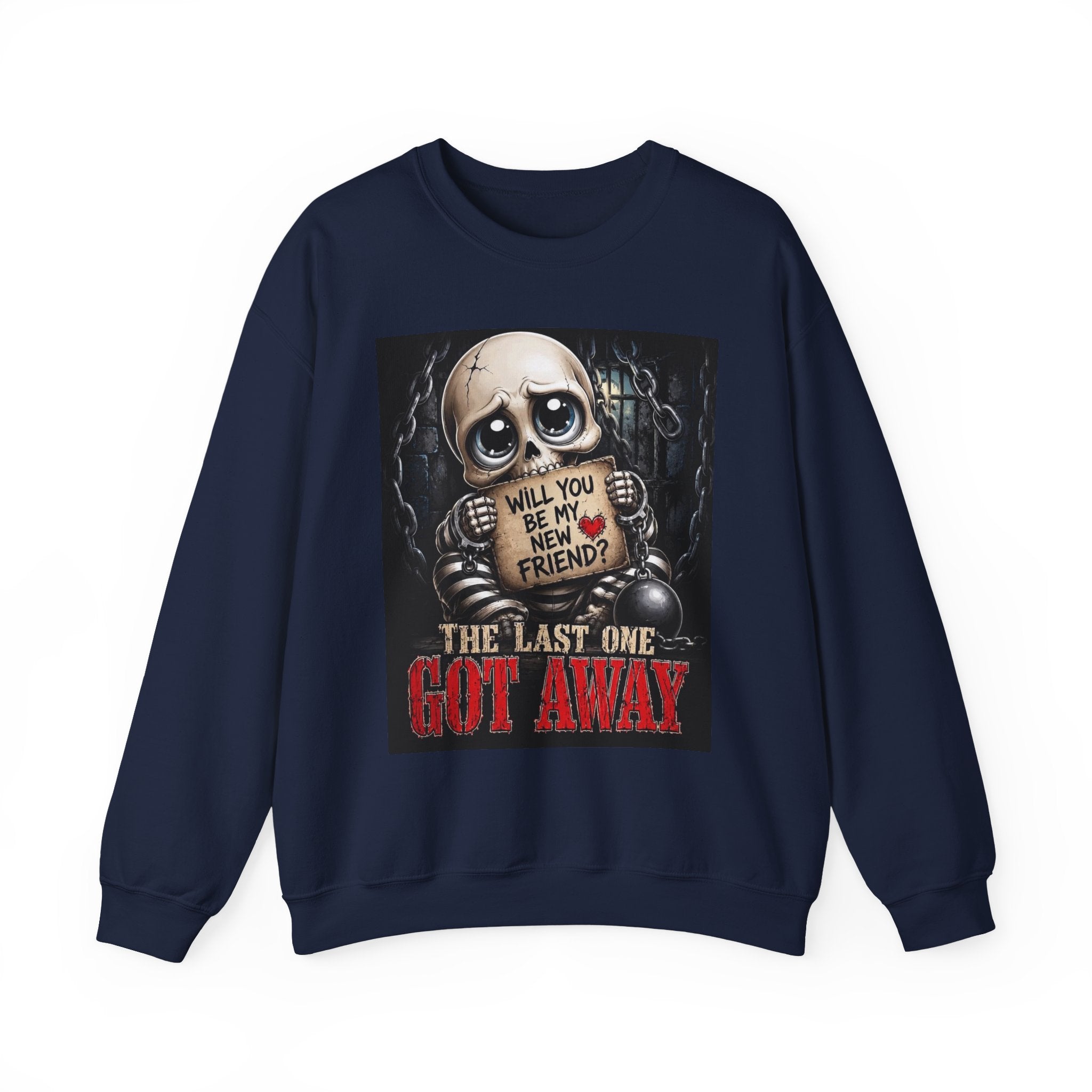 Skull Teddy 'Will You Be My New Friend?' Sweatshirt