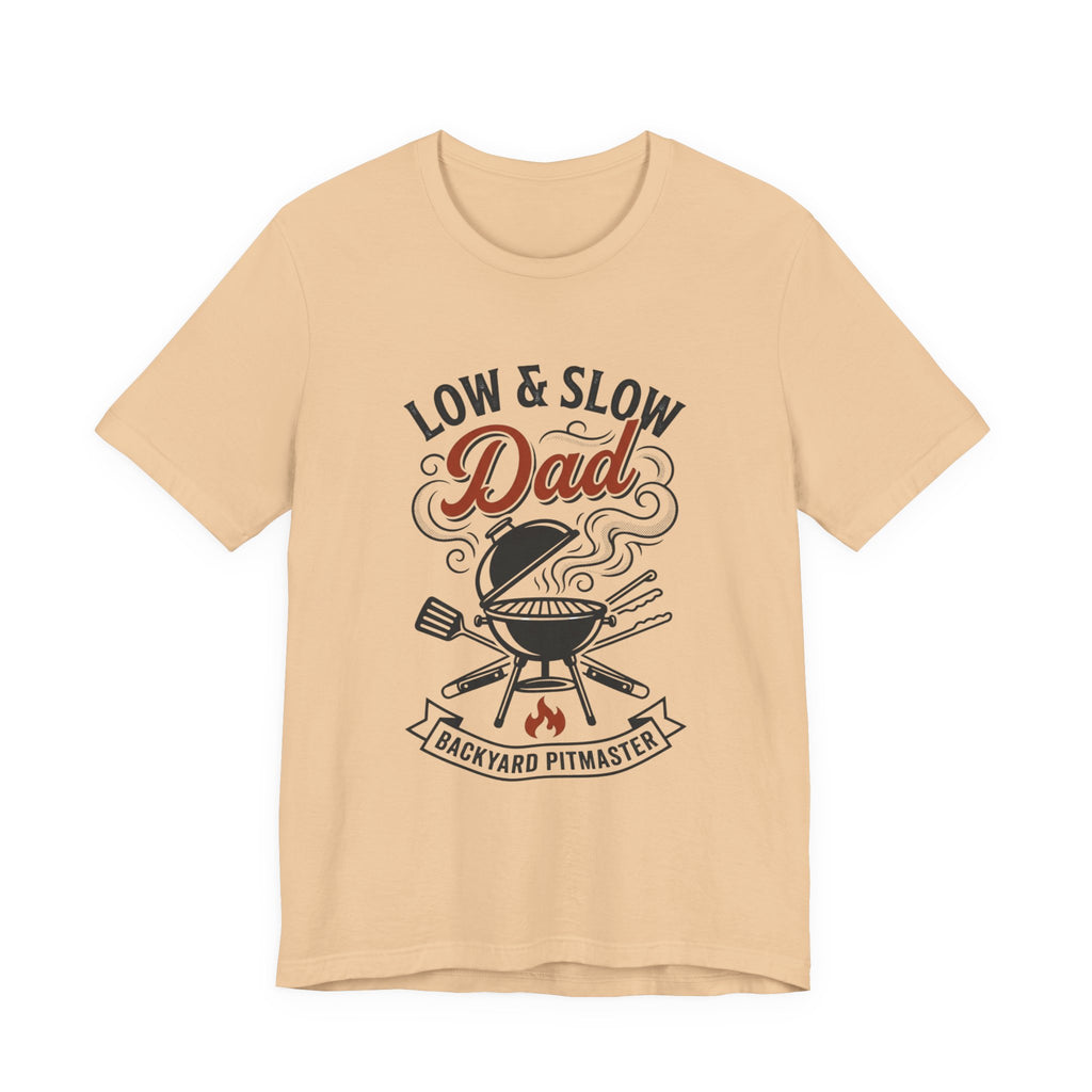 Low & Slow Dad T-Shirt | Father's Day BBQ Grill Pitmaster Tee
