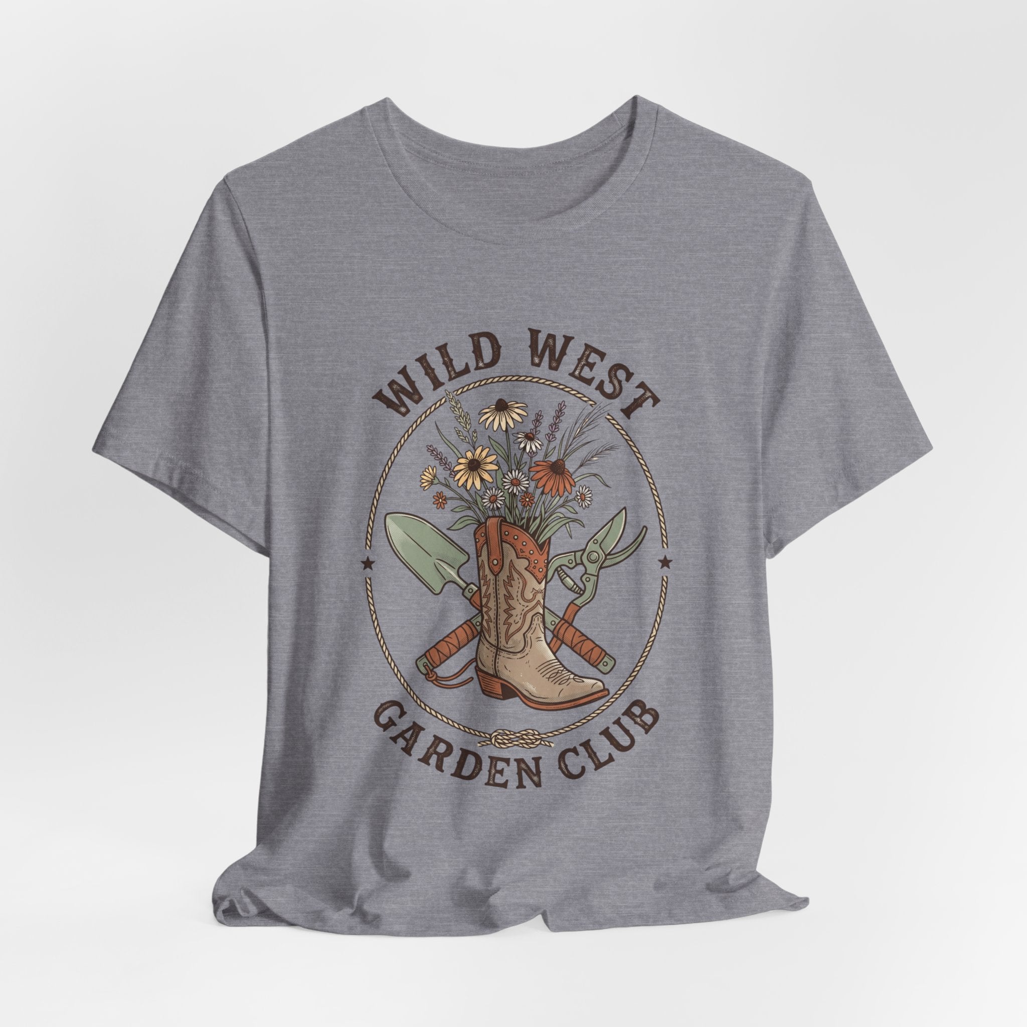 Wild West Garden Club Tee | Cowgirl Gardening, Western Boots & Desert Florals