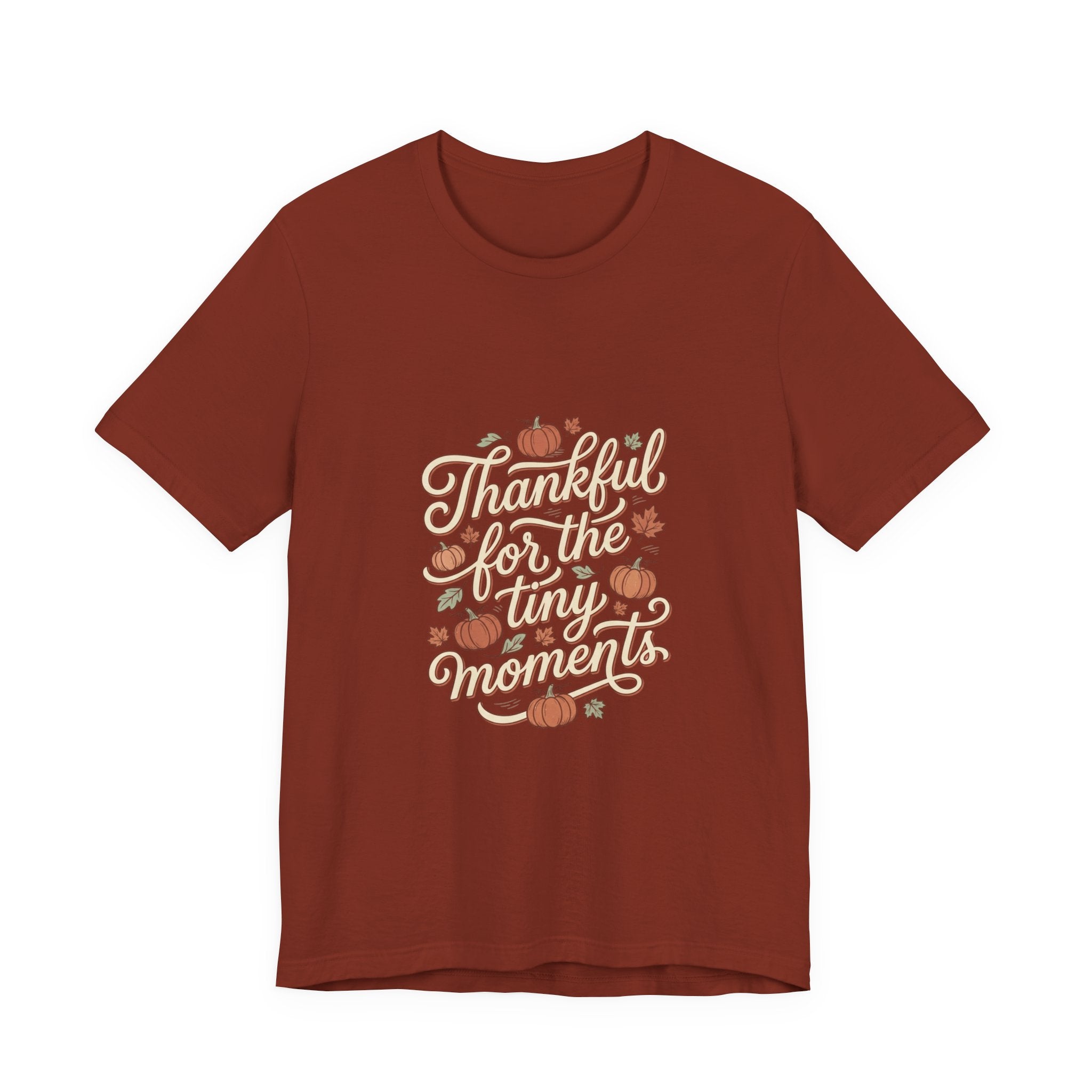 Thankful for the Tiny Moments Tee | Pumpkin Fall Script Graphic