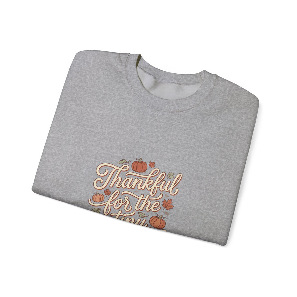 Thankful For Tiny Moments Sweatshirt | Pumpkin Fall Aesthetic