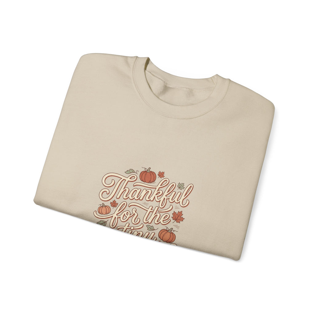 Thankful For Tiny Moments Sweatshirt | Pumpkin Fall Aesthetic