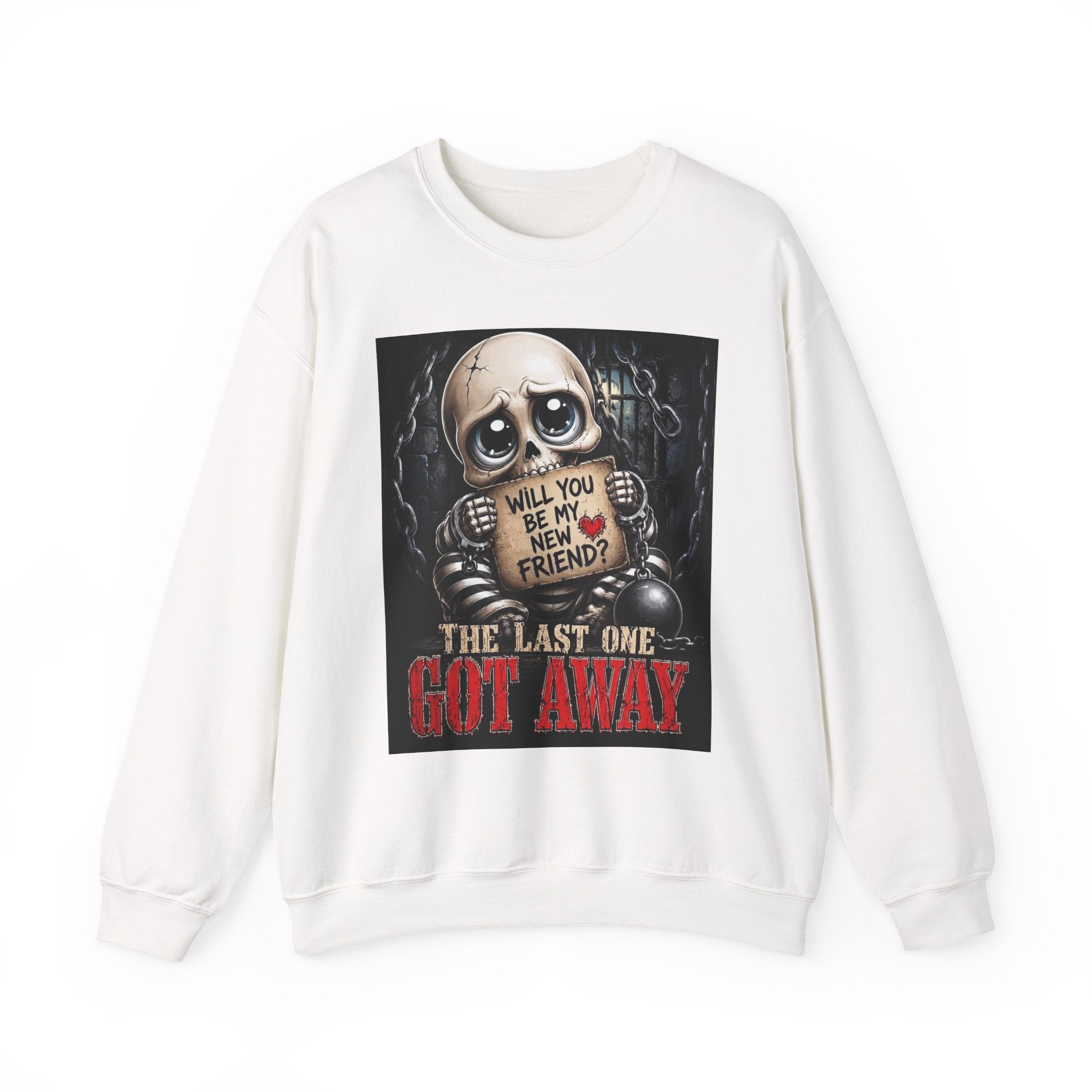 Skull Teddy 'Will You Be My New Friend?' Sweatshirt