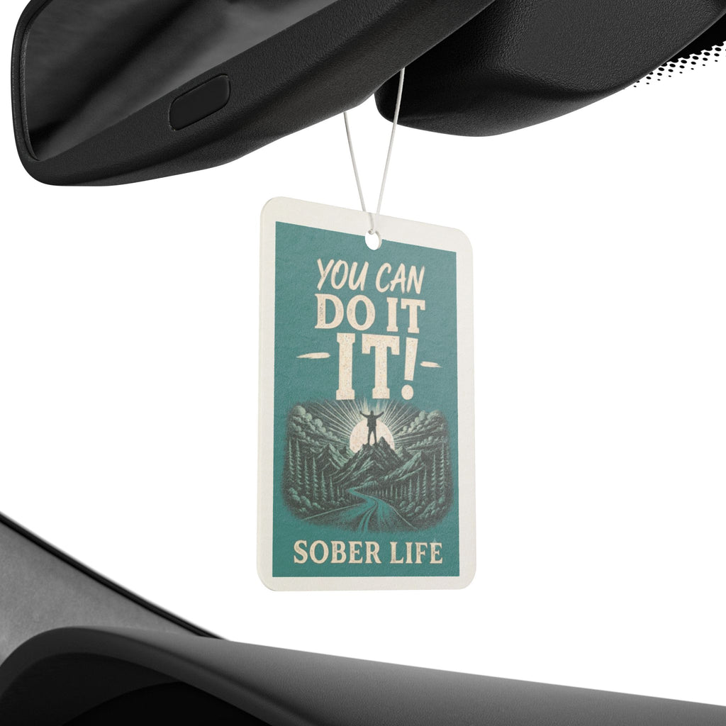 Sober Life 'You Can Do It!' Car Air Freshener — Motivational Scented Ornament