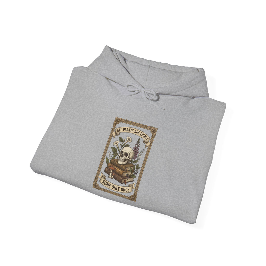 All Plants Are Edible Hoodie | Vintage Botanical Mycology Illustration