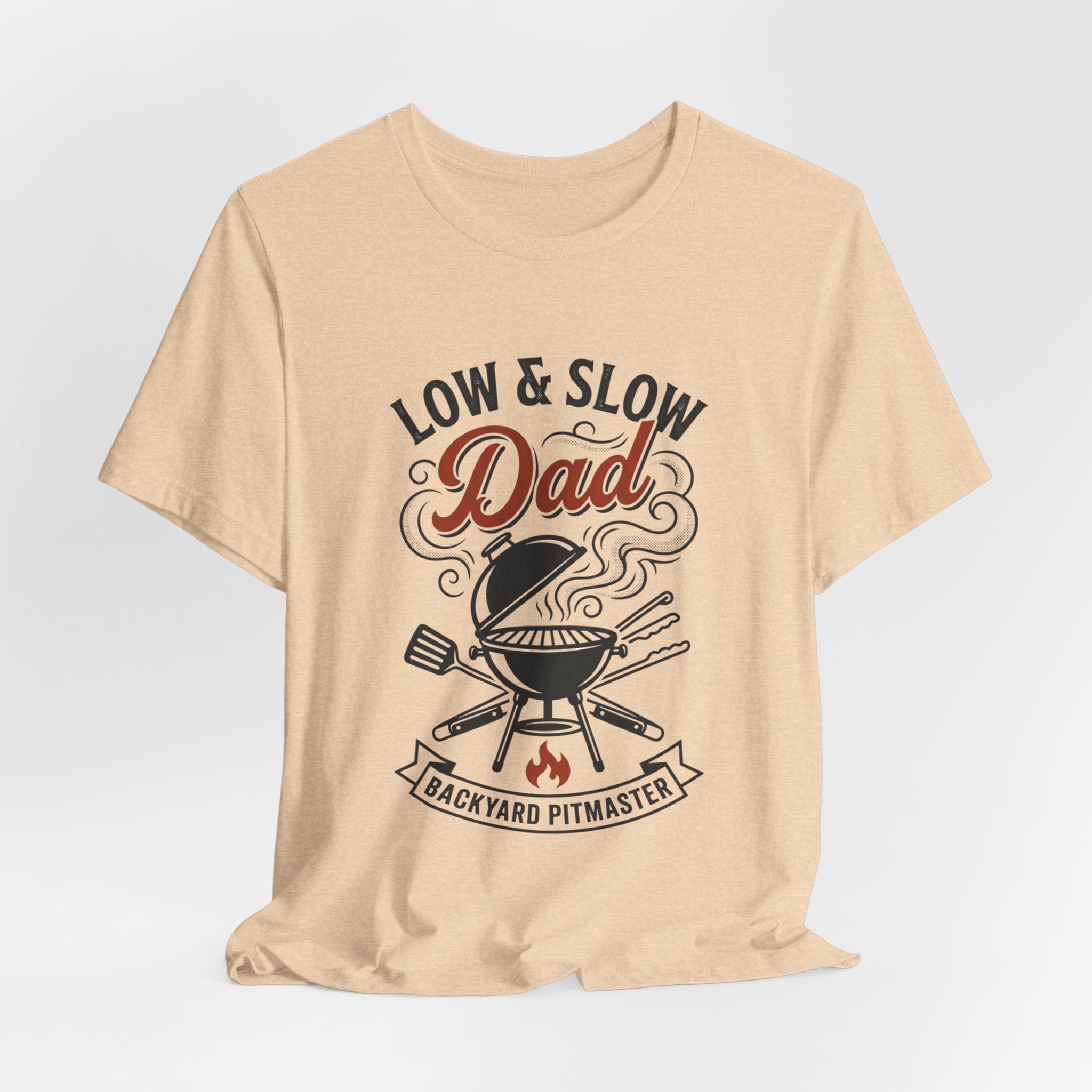 Low & Slow Dad T-Shirt | Father's Day BBQ Grill Pitmaster Tee