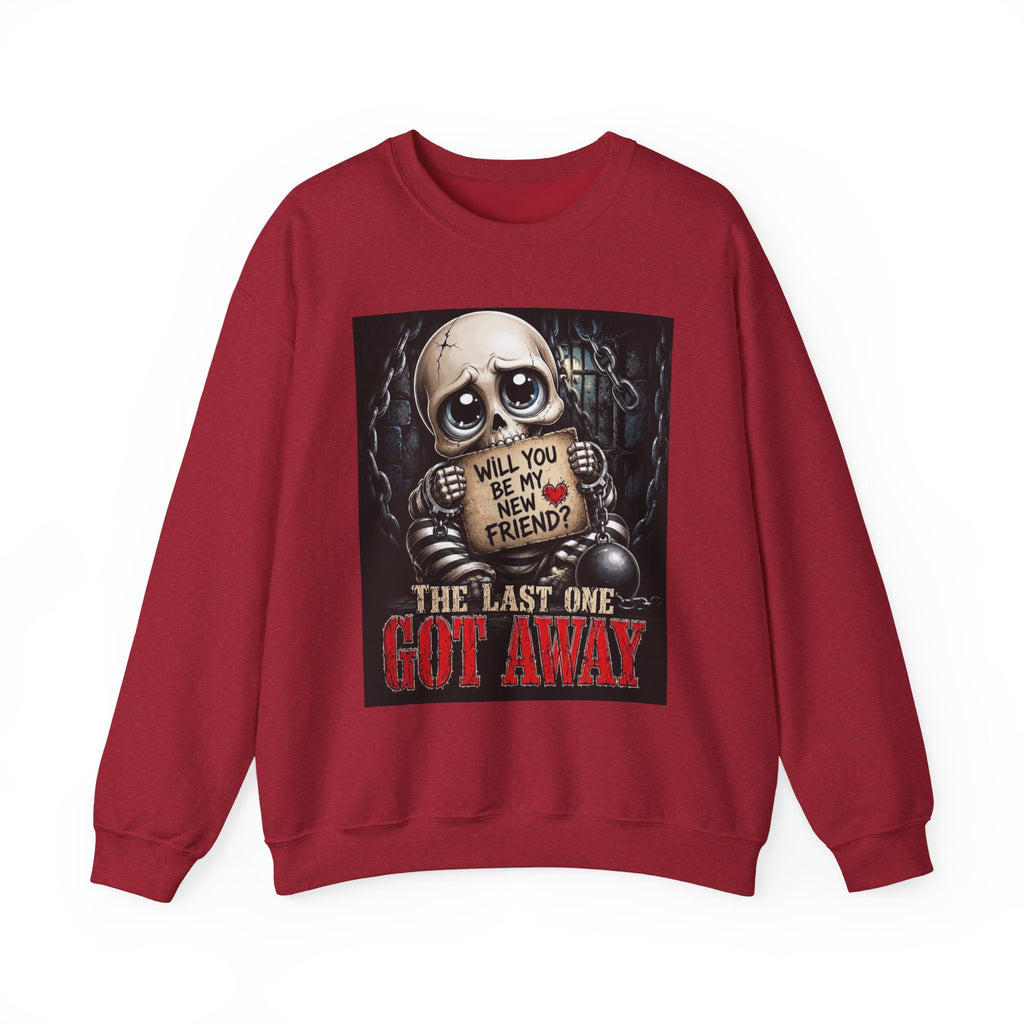 Skull Teddy 'Will You Be My New Friend?' Sweatshirt