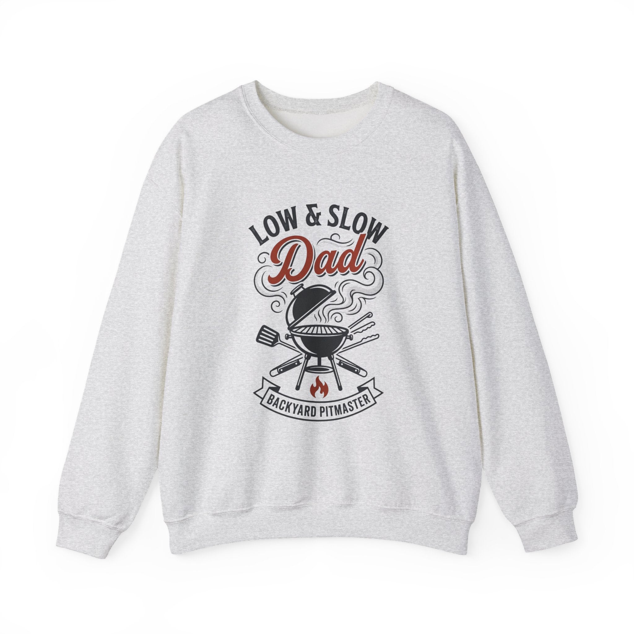 Low & Slow Dad Crewneck Sweatshirt | Backyard Pitmaster, Father's Day BBQ