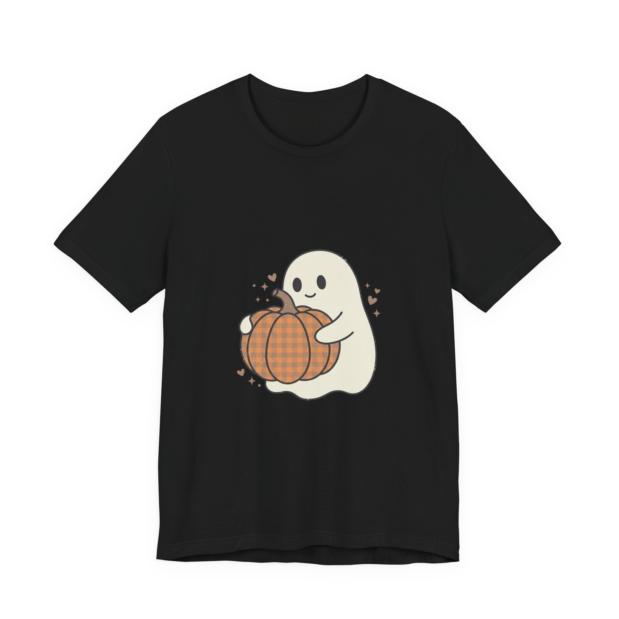 Cute Ghost Holding Pumpkin Tee | Pumpkin Halloween Fall Aesthetic