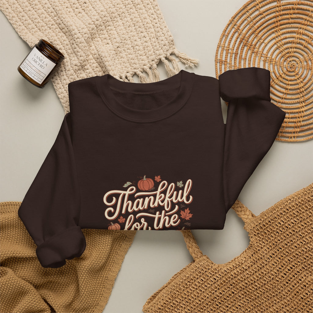 Thankful For Tiny Moments Sweatshirt | Pumpkin Fall Aesthetic